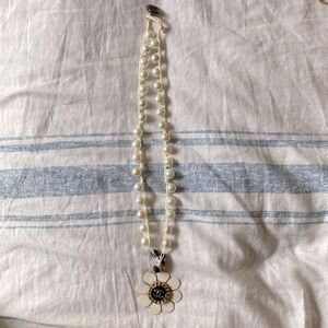 HANDMADE NECKLACE WITH CHANEL BUTTON